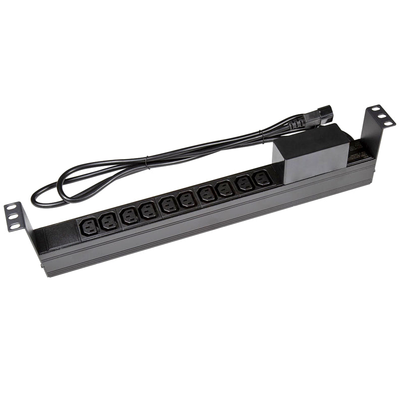 PowerShield Horizontal PDU with IEC C14 Input, 10 x C13 outlets, provides reliable power distribution for horizontal installations PowerShield Horizontal PDU with IEC C14 Input, 10 x C13 outlets, provides reliable power distribution for horizontal installations